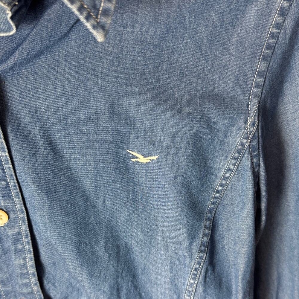 VTG Faconnable Denim Shirt - Women's Small - Picture 3 of 4
